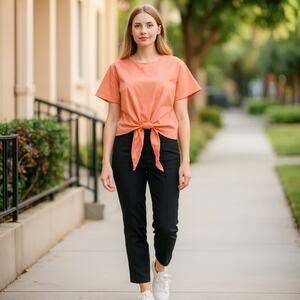 LoveRiche Top Button Back Tie Front